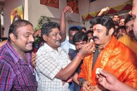 Balakrishna Watches Lion Movie at Bramaramba Theatre